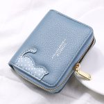 Women Fashion Personality Pu Leather Zipper Short Wallet - Image 6