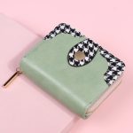 Women Fashion Houndstooth Compact Wallet - Image 6