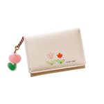 Women Fashion Tulip Simple And Fresh Short Wallet - Image 5