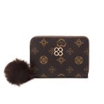 Women Fashion Circle Love Star Four-Leaf Clover Print Card Slot Short Wallet - Image 5