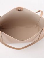 Wholesale Women Fashion Casual Simple Solid Color Large Capacity Tote Bag - Image 5