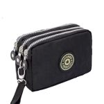 Women Fashion Casual Solid Color Zipper Nylon Wallets - Image 5