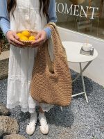 Wholesale Women Fashion Casual Vacation Straw Woven Large Capacity Tote Bag - Image 5