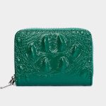 Fashion Solid Color Crocodile Zipper Wallet - Image 4