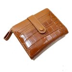 Women Fashion Stone Crocodile Zipper Multi-Card Mini Wallet - Image 5