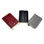Women Fashion Crocodile Anti-Degaussing Multi-Card Mini Zipper Wallet - Image 5