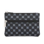 Women Fashion Double Zipper Old Flower Mini Wallet - Image 5