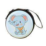 Women'S Cartoon Cute Elephant Dinosaur Round Mini Tinplate Wallet - Image 4