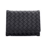 Women Fashion Solid Color Woven Multi-Card Folding Wallet - Image 5