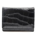 Women Simple Solid Color Folding Flap Cover Mini Wallet - Image 5