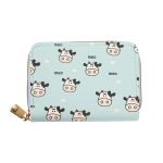 Wholesale Women Fashion Cartoon Cow Print Mini Wallet - Image 5