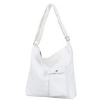 Women Simple Casual Canvas Student Tote Shopping Bag - Image 5
