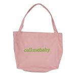 Wholesale Women Simple Solid Color Letter Printing Large Capacity Canvas Shopping Bag - Image 5