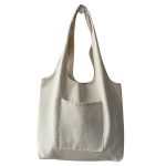 Wholesale Women Fashionable Solid Color Large Capacity Canvas Tote Bag - Image 5