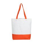 Wholesale Large Capacity Multicolor Stitching Canvas Tote Bag - Image 3