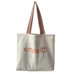 Wholesale Simple Embroidered Letters Large Capacity Canvas Bag - Image 5
