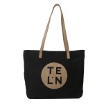 Wholesale Women Simple Casual Letter Large Capacity Square Canvas Tote Bag - Image 5
