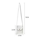 Women Fashionable Simple Macaroon Solid Color Canvas Mini Crossbody Bag - Image 5