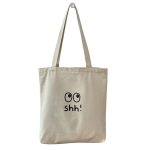 Wholesale Women Fashionable Funny Expression Print Large Capacity Canvas Tote Bag - Image 4