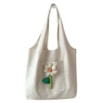 Wholesale Women Fashion Floral Print Large Capacity Canvas Tote Bag - Image 4