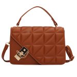 Wholesale Women Fashion Simple Solid Color Rhombic Chain Small Square Crossbody Bag - Image 4