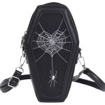 Wholesale Women Fashion Gothic Halloween Embroidered Spider Skull Crossbody Bag - Image 5