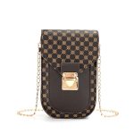 Women Fashion Flip Lock Rectangular Chain Crossbody Bag - Image 5
