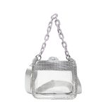 Women Fashion Transparent Clear Chain Bag PVC Bag - Image 5