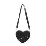 Wholesale Women Fashion Creative Heart Shape Zipper PU Crossbody Bag - Image 5