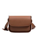 Wholesale Women Fashion Solid Color Square Flap Mini PU Crossbody Bag - Image 5