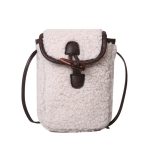 Wholesale Autumn Winter Women Fashion Cute Lamb Plush Crossbody Phone Bag - Image 5
