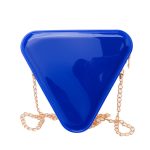 Women Fashion Creative PVC Triangle Chain Mini Crossbody Jelly Bag - Image 5