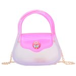 Wholesale Women Fashion Creative Macaron Transparent Chain Mini Crossbody Jelly Bag - Image 5