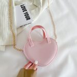 Wholesale Women Summer Fashion Jelly Color Heart Mini Chain Crossbody Bag - Image 2