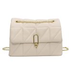 Wholesale Women Chic Flap Buckle Design Solid Color PU Crossbody Bag - Image 6