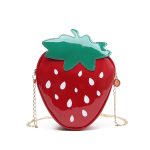 Wholesale Women Creative Fashion Cartoon Strawberry Chain Zipper Crossbody Bag - Image 5