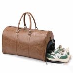 Wholesale Men Leisure Sports Business Vintage Large Capacity PU Duffle Bag - Image 3