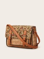 Wholesale Women Fashion Ethnic Style Cork Printed Large Capacity Shoulder Bag - Image 4