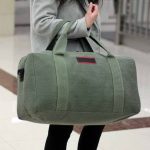 Wholesale Men Leisure Sports Basic Large Capacity Canvas Duffle Bag - Image 3