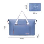 Men Leisure Sports Basic Large Capacity Oxford Duffle Bag - Image 5