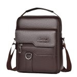 Men Fashion Casual Commuter PU Crossbody Bag - Image 5