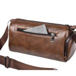 Men Fashion Casual Commuter Barrel Crossbody Bag - Image 5