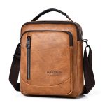 Men Fashion Casual Commuter PU Crossbody Bag - Image 3