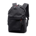 Wholesale Junior High School Schoolbag Men Pleated Solid Color Water-Repellent Backpack - Image 5