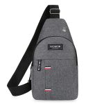 Men Fashion Casual Commuter Canvas Chest Bag - Image 5