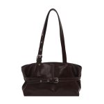 Women Fashion Casual Simple Solid Color Large Capacity Shoulder Bag - Image 5