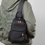 Wholesale Men Fashion Casual Basic Commuter Nylon Chest Bag - Image 2