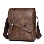 Wholesale Men Casual Basic Commuter Zipper PU Crossbody Bag - Image 4