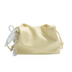 Wholesale Women Fashion Casual Solid Color Lace Pearl Pendant Shoulder Bag - Image 5