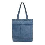 Wholesale Women Fashion Casual Simple Canvas Denim Shoulder Bag - Image 5